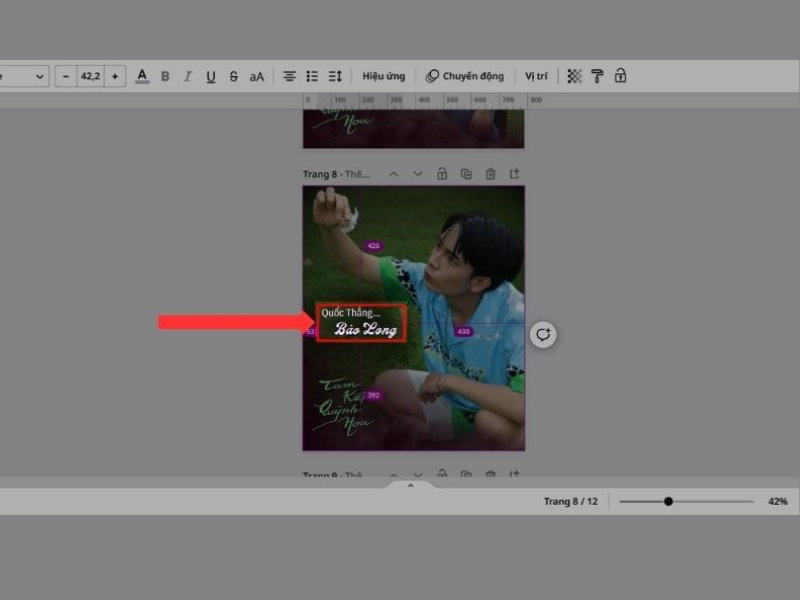 cách chỉnh thứ tự xuất hiện trong Canva