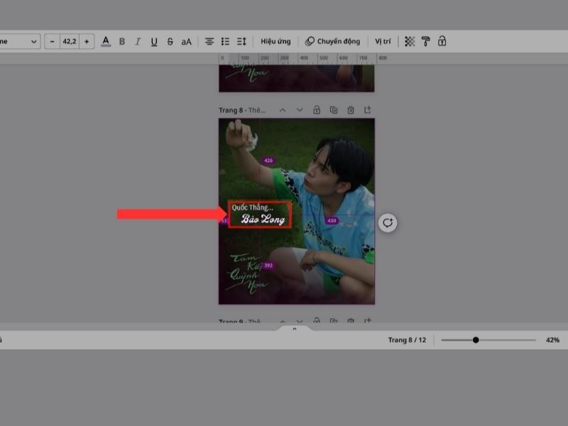 cách chỉnh thứ tự xuất hiện trong Canva