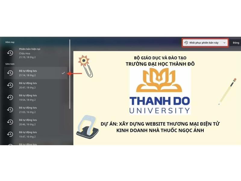 cách xem và lấy lại thiết kế trên Canva
