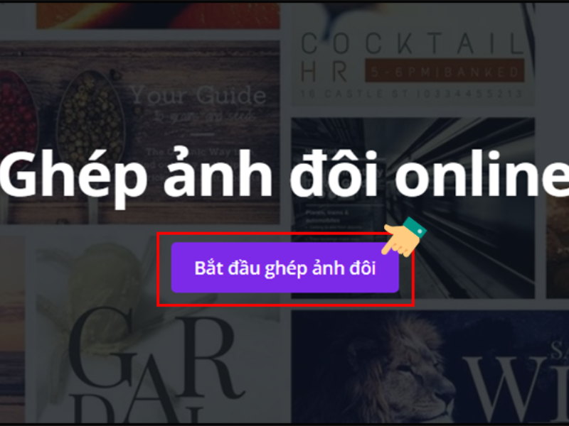 Cách ghép ảnh đôi online bằng Canva