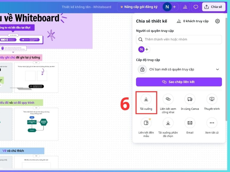 Canva Whiteboard là gì