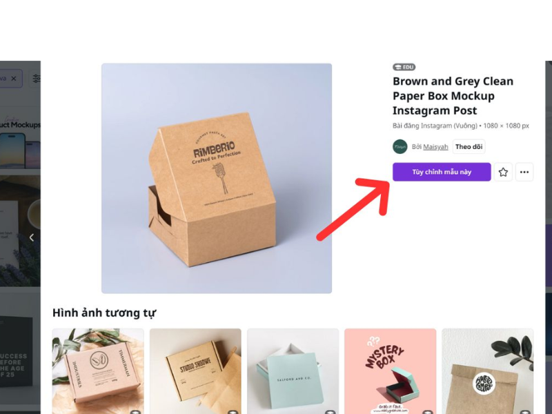 cách sử dụng Mockup Canva
