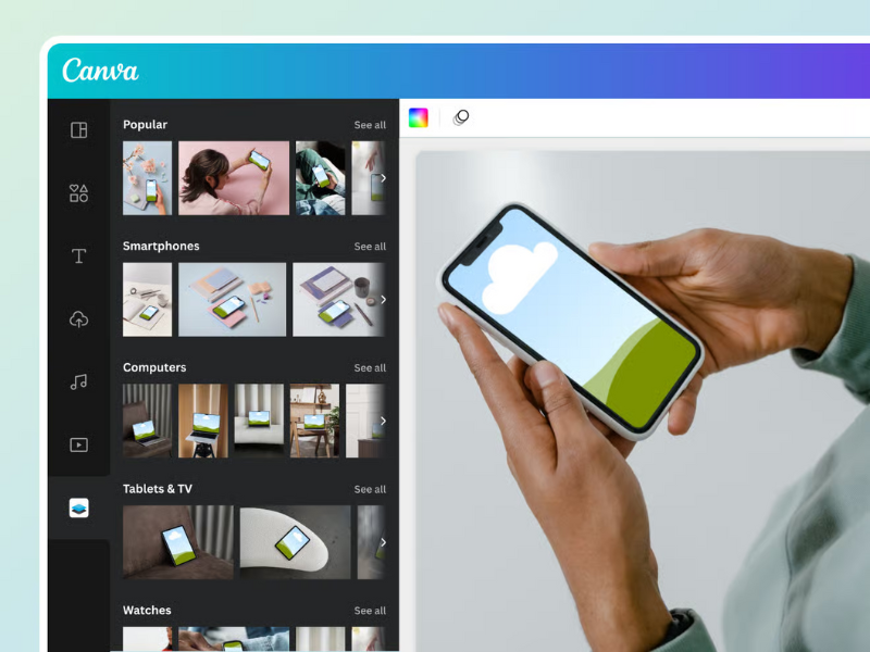 cách sử dụng Mockup Canva