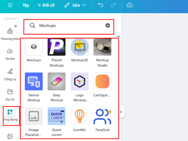 cách sử dụng Mockup Canva