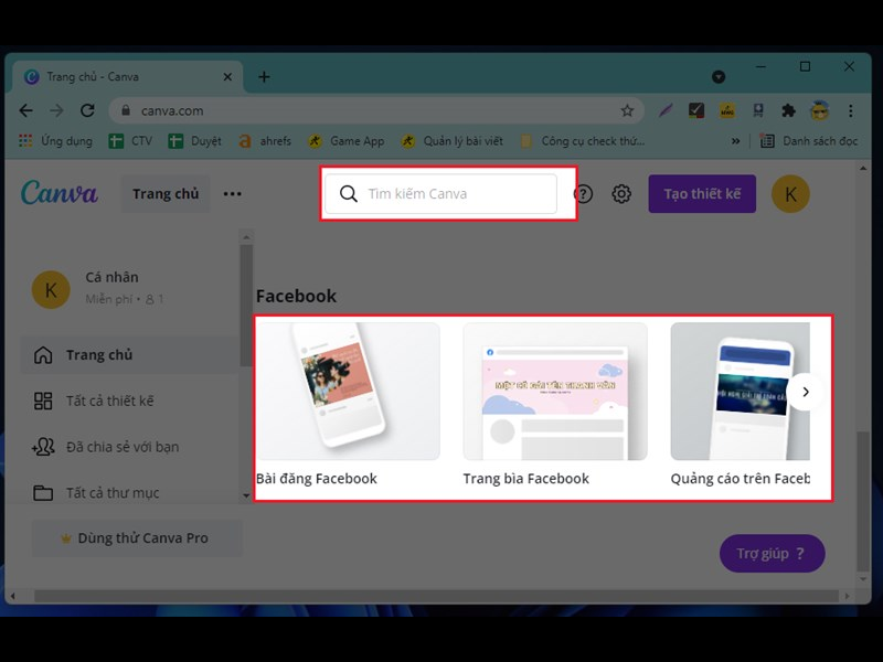 Cách tải ảnh lên Canva trên máy tính