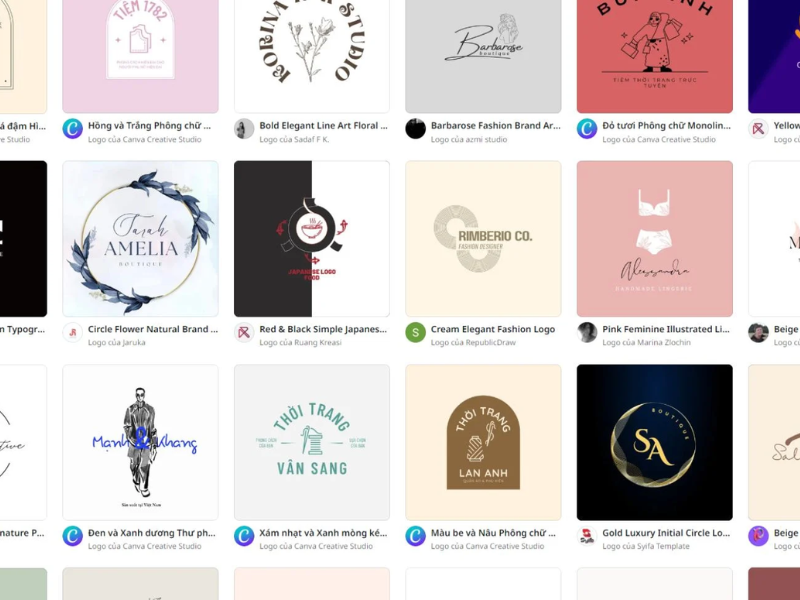 cách tạo Logo trên Canva 