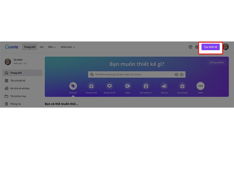 Cách tạo bảng trong Canva