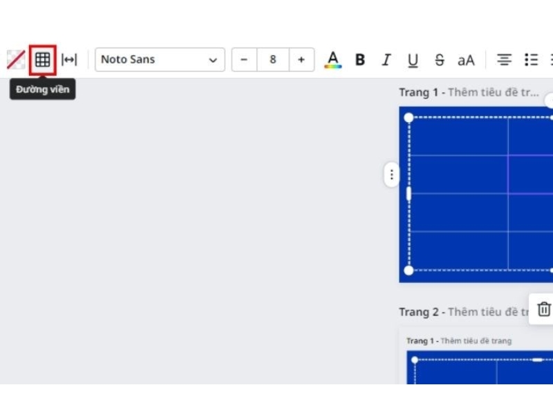 Cách tạo bảng trong Canva