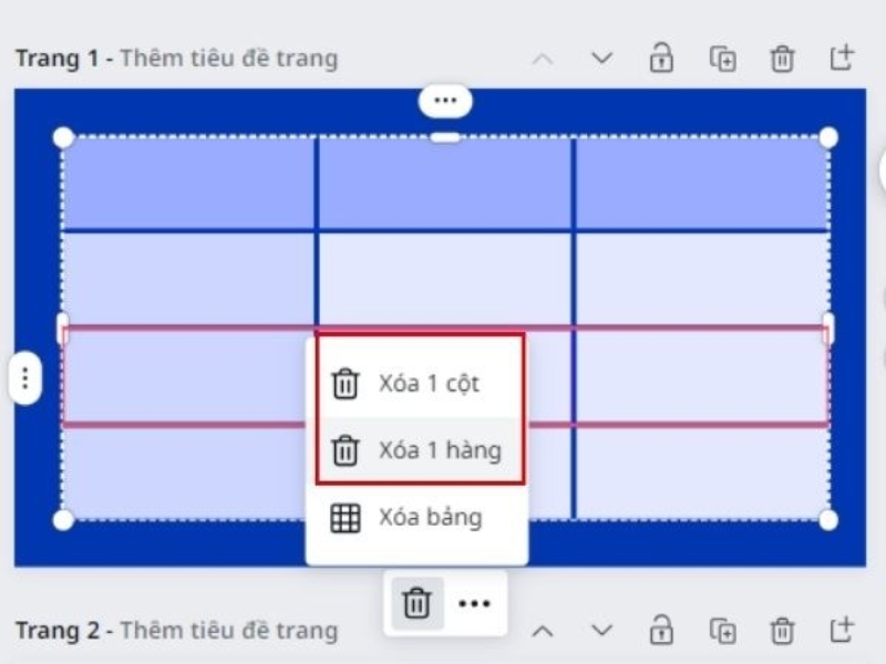 Cách tạo bảng trong Canva