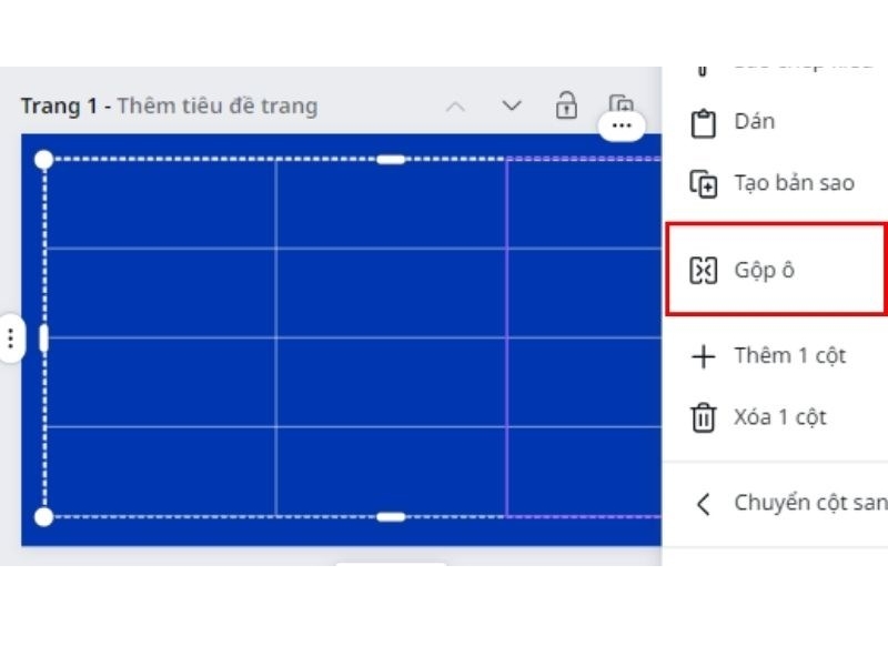 Cách tạo bảng trong Canva